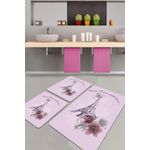Casa si Gradina - Textile si covoare - Covoare - Covorase baie - Set covorase de baie, L'essentiel Maison, multicolor, 50x60 cm si 60x100 cm, 100% poliester, antiderapant, 359CHL4391 - Infinity.ro