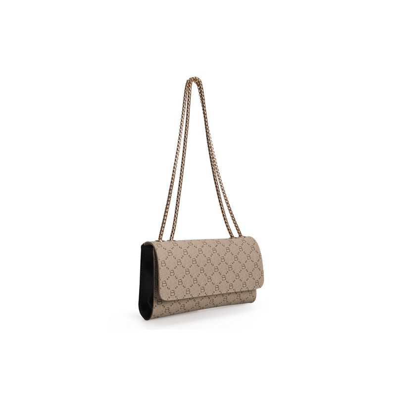 Fashion, accesorii si bijuterii - Femei - Accesorii femei - Genti si rucsacuri femei - Geanta crossbody, Lucky Bees, crem, piele ecologica, 22x6x14 cm - Infinity.ro