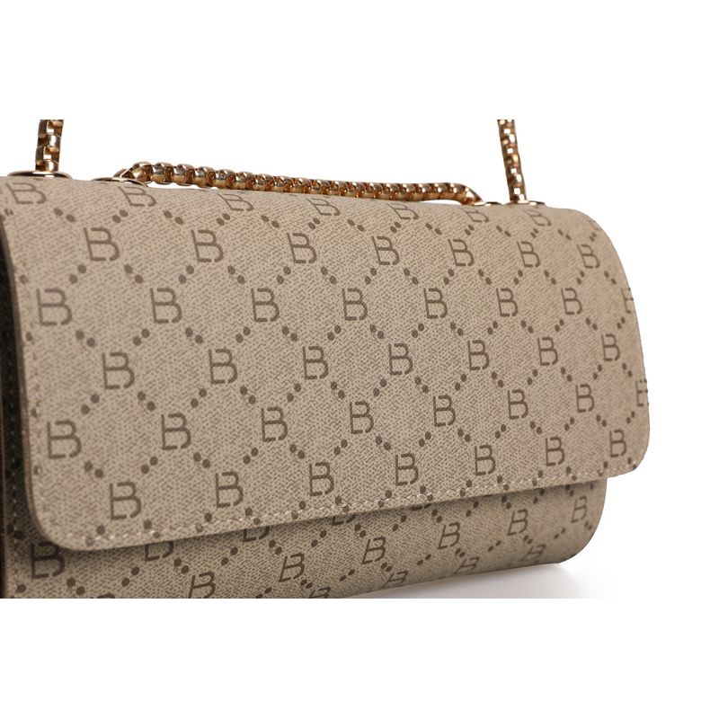 Fashion, accesorii si bijuterii - Femei - Accesorii femei - Genti si rucsacuri femei - Geanta crossbody, Lucky Bees, crem, piele ecologica, 22x6x14 cm - Infinity.ro