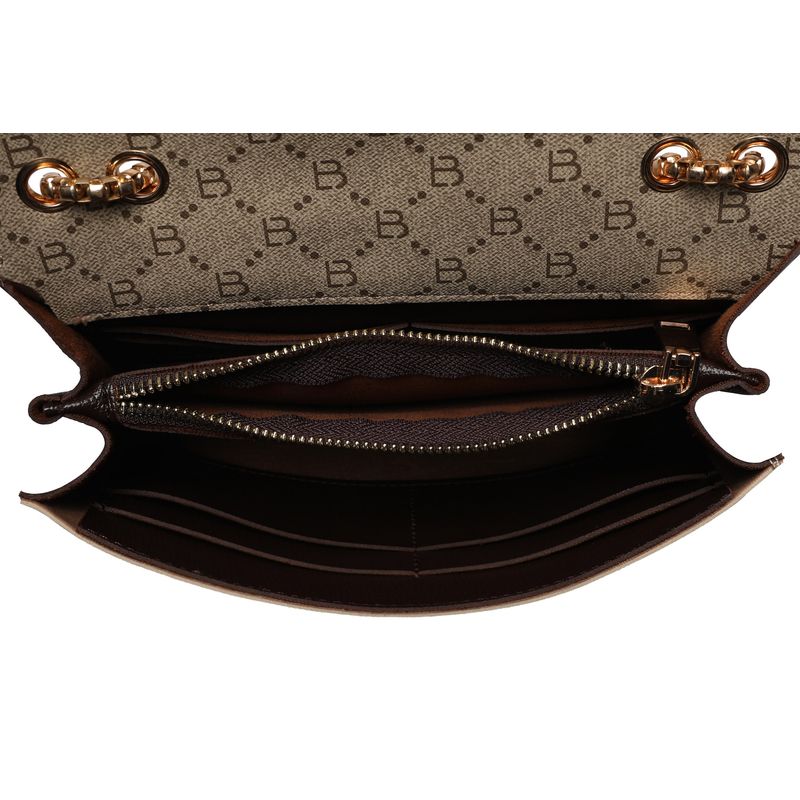 Fashion, accesorii si bijuterii - Femei - Accesorii femei - Genti si rucsacuri femei - Geanta crossbody, Lucky Bees, crem, piele ecologica, 22x6x14 cm - Infinity.ro