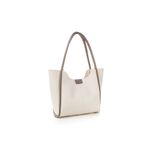 Fashion, accesorii si bijuterii - Femei - Accesorii femei - Genti si rucsacuri femei - Geanta tote, Lucky Bees, dama, crem, 30x9x29 cm, piele polivinilica - Infinity.ro