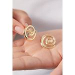 Fashion, accesorii si bijuterii - Femei - Bijuterii femei - Cercei femei - Cercei, Heliophilia, metal, auriu, diametru 2 cm, 410ELK1639 - Infinity.ro