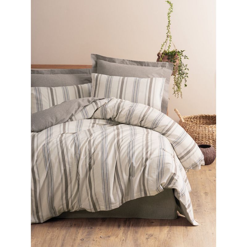 Casa si Gradina - Textile si covoare - Lenjerii de pat - Seturi de lenjerie - Set lenjerie de pat single, L'essentiel Maison, nurca si crem, 160x220 cm, bumbac si poliester - Infinity.ro
