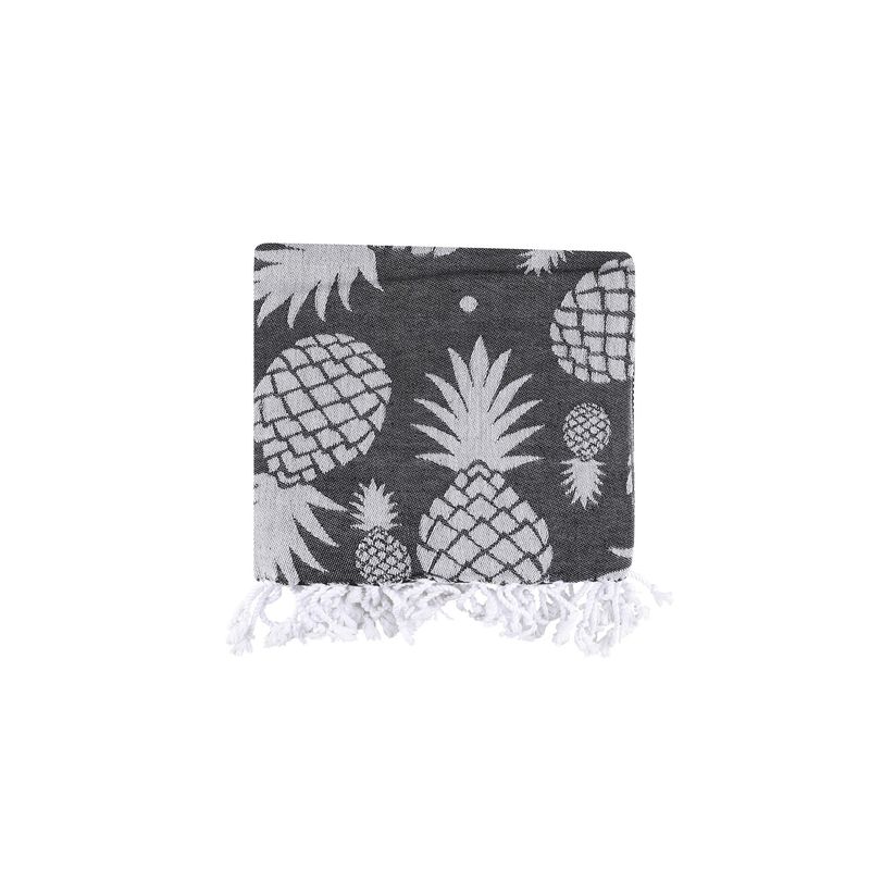 Casa si Gradina - Textile si covoare - Textile baie - Prosoape - Prosop de plaja fouta, L'essentiel Maison, antracit gri, 100x180 cm, 100% bumbac - Infinity.ro