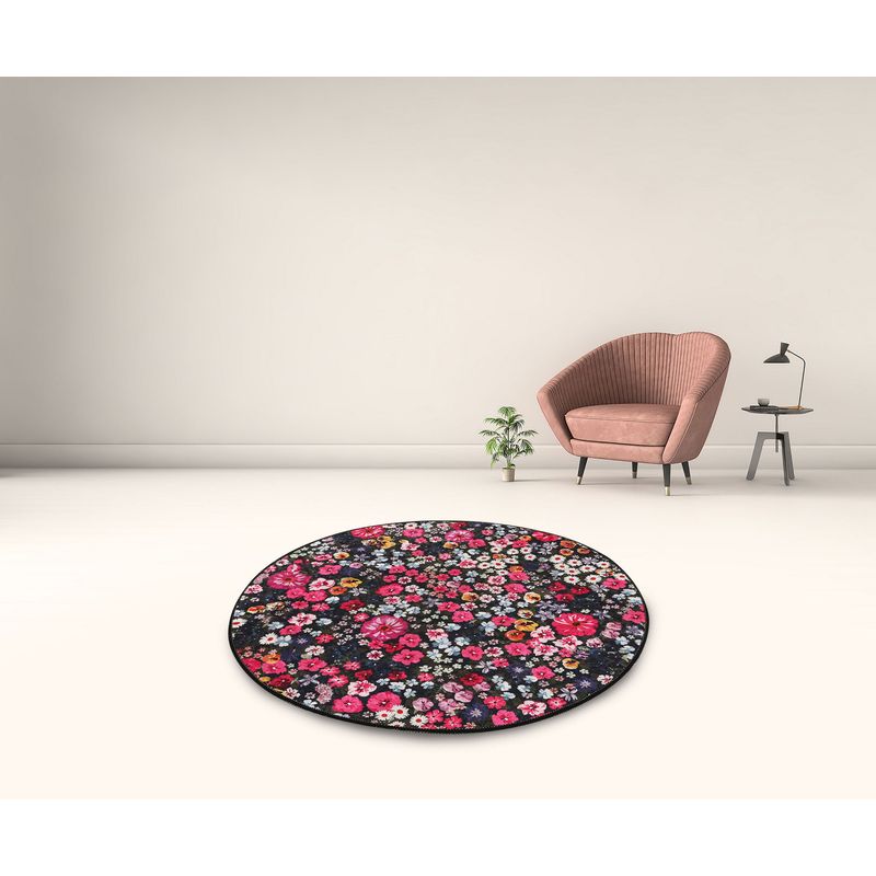 Casa si Gradina - Textile si covoare - Covoare - Covorase baie - Covoras de baie, L'essentiel Maison, multicolor, diametru 160 cm, 100% poliester, antiderapant, 359CHL4599 - Infinity.ro