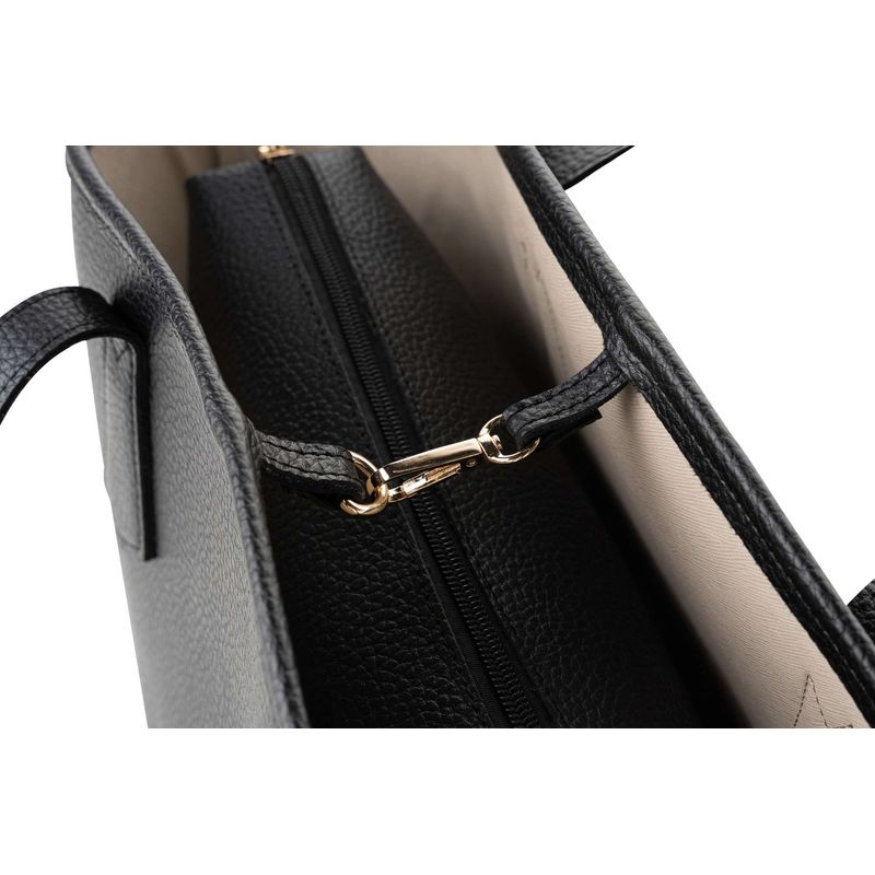 Fashion, accesorii si bijuterii - Femei - Accesorii femei - Genti si rucsacuri femei - Geanta tote, Lucky Bees, dama, negru, 33x13x25 cm, piele ecologica - Infinity.ro