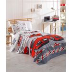 Casa si Gradina - Textile si covoare - Lenjerii de pat - Lenjerii copii - Set pilota si fata de perna, L'essentiel Maison, alb, gri, rosu, 160x230 cm, 100% bumbac - Infinity.ro