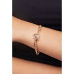 Fashion, accesorii si bijuterii - Femei - Bijuterii femei - Bratari femei - Bratara metalica, Heliophilia, auriu, 19 cm - Infinity.ro