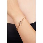 Fashion, accesorii si bijuterii - Femei - Bijuterii femei - Bratari femei - Bratara metalica, Heliophilia, auriu, 19 cm - Infinity.ro