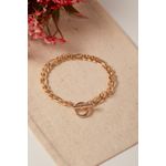 Fashion, accesorii si bijuterii - Femei - Bijuterii femei - Bratari femei - Bratara metalica, Heliophilia, auriu, 19 cm - Infinity.ro