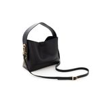 Fashion, accesorii si bijuterii - Femei - Accesorii femei - Genti si rucsacuri femei - Geanta de umar, Lucky Bees, piele ecologica, negru, 25x11x20 cm - Infinity.ro