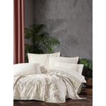 Casa si Gradina - Textile si covoare - Lenjerii de pat - Seturi de lenjerie - Set lenjerie de pat dublu, L'essentiel Maison, crem, bumbac 100%, jacquard, cearsaf 240x260 cm, husa pilota 200x220 cm - Infinity.ro