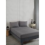 Casa si Gradina - Textile si covoare - Lenjerii de pat - Seturi de lenjerie - Set lenjerie pat o persoana, L'essentiel Maison, negru, 100x200+20 cm, 70% bumbac 30% poliester - Infinity.ro