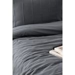 Casa si Gradina - Textile si covoare - Lenjerii de pat - Seturi de lenjerie - Set lenjerie pat dublu, L'essentiel Maison, antracit, 210x220 cm, 100% bumbac - Infinity.ro