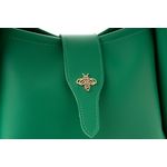 Fashion, accesorii si bijuterii - Femei - Accesorii femei - Genti si rucsacuri femei - Geanta de mana, Lucky Bees, dama, verde, 25x13x19 cm, piele polivinilica - Infinity.ro