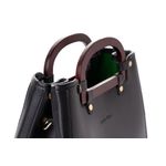 Fashion, accesorii si bijuterii - Femei - Accesorii femei - Genti si rucsacuri femei - Geanta de mana, Lucky Bees, dama, negru, 35x13x25 cm, piele polivinilica - Infinity.ro