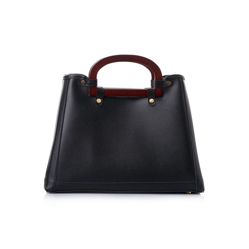 Fashion, accesorii si bijuterii - Femei - Accesorii femei - Genti si rucsacuri femei - Geanta de mana, Lucky Bees, dama, negru, 35x13x25 cm, piele polivinilica - Infinity.ro