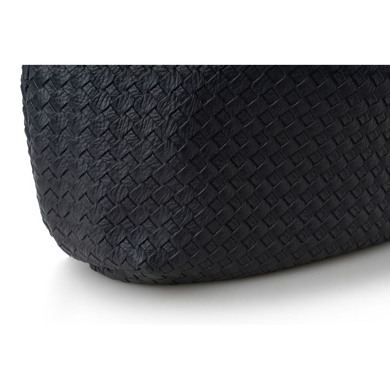 Fashion, accesorii si bijuterii - Femei - Accesorii femei - Genti si rucsacuri femei - Geanta tote, Lucky Bees, piele polivinilica, antracit, 14x14x19 cm - Infinity.ro