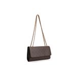 Fashion, accesorii si bijuterii - Femei - Accesorii femei - Genti si rucsacuri femei - Geanta crossbody, Lucky Bees, piele sintetica, maro, 22x6x14 cm - Infinity.ro