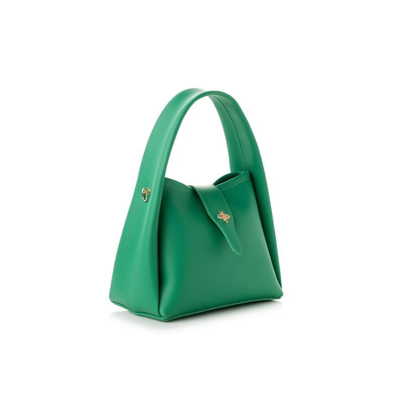 Fashion, accesorii si bijuterii - Femei - Accesorii femei - Genti si rucsacuri femei - Geanta de mana, Lucky Bees, dama, verde, 25x13x19 cm, piele polivinilica - Infinity.ro