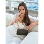 Fashion, accesorii si bijuterii - Femei - Accesorii femei - Genti si rucsacuri femei - Geanta crossbody, Lucky Bees, piele sintetica, maro, 22x6x14 cm - Infinity.ro