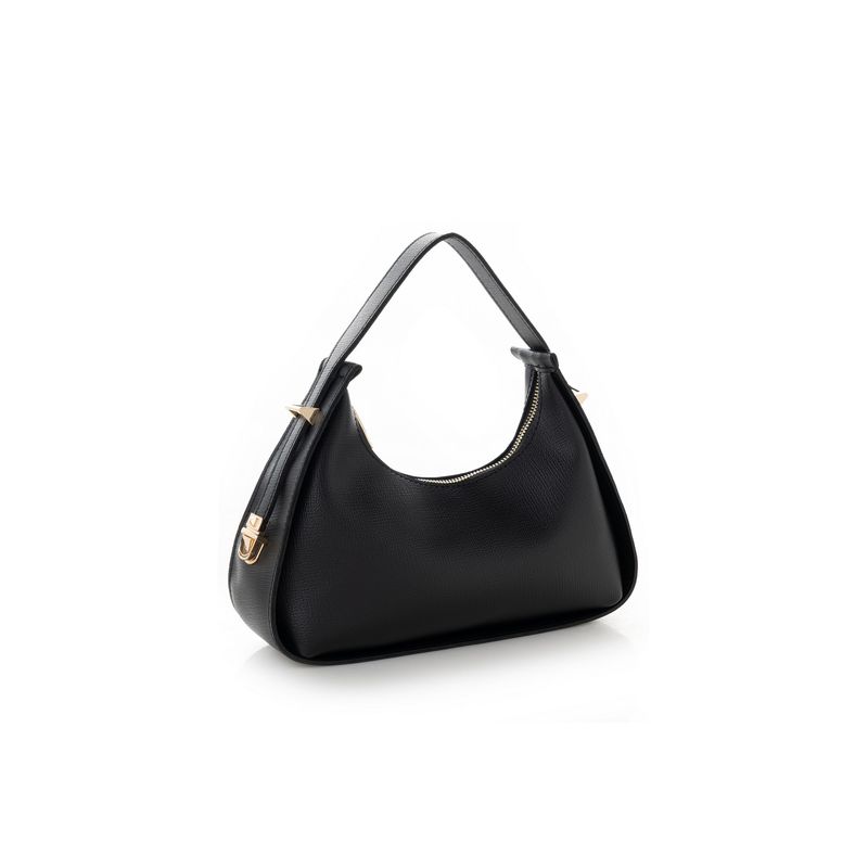 Fashion, accesorii si bijuterii - Femei - Accesorii femei - Genti si rucsacuri femei - Geanta de umar, Lucky Bees, dama, negru, 28x8x20 cm, piele polivinilica - Infinity.ro