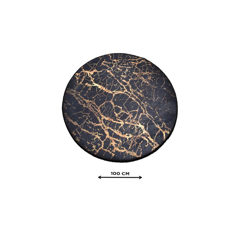 Casa si Gradina - Textile si covoare - Covoare - Covorase baie - Covoras de baie, L'essentiel Maison, multicolor, diametru 100 cm, 100% poliester, antiderapant, 359CHL4137 - Infinity.ro