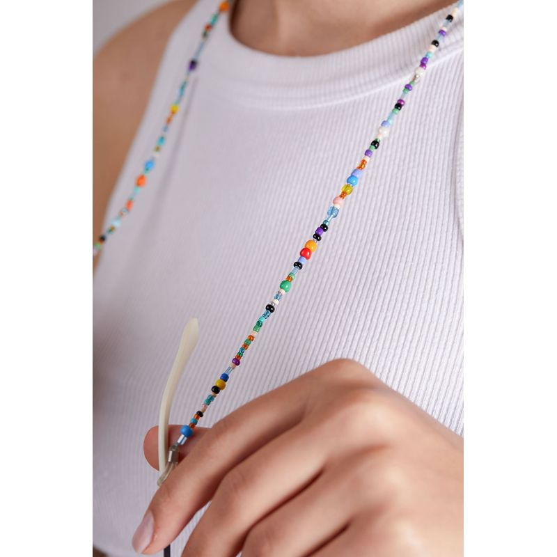Ingrijire personala si Cosmetice - Sanatate si wellness - Optica medicala - Accesorii pentru ochelari si lentile de contact - Lant pentru ochelari, Heliophilia, metal, multicolor, 50 cm - Infinity.ro
