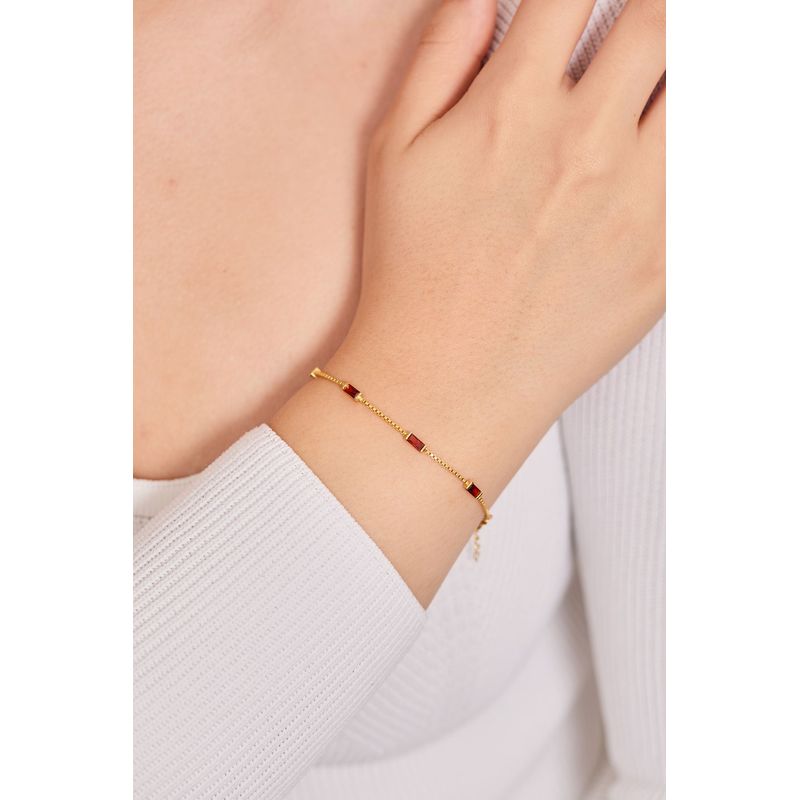 Fashion, accesorii si bijuterii - Femei - Bijuterii femei - Bratari femei - Bratara, Heliophilia, femei, rosu, marime unica, argint 925 - Infinity.ro