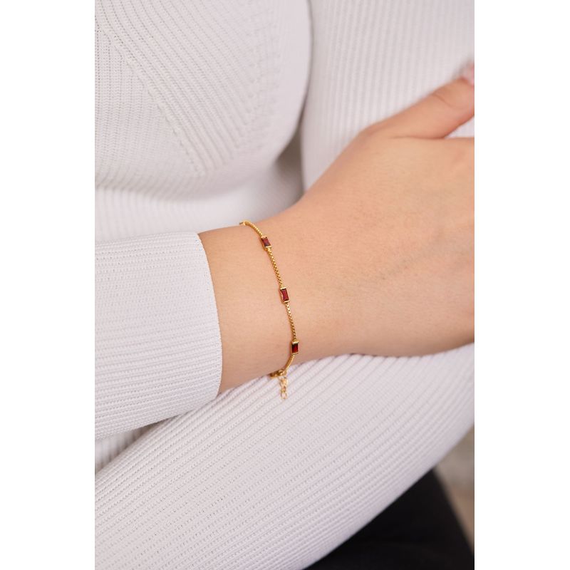 Fashion, accesorii si bijuterii - Femei - Bijuterii femei - Bratari femei - Bratara, Heliophilia, femei, rosu, marime unica, argint 925 - Infinity.ro