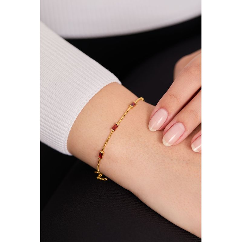 Fashion, accesorii si bijuterii - Femei - Bijuterii femei - Bratari femei - Bratara, Heliophilia, femei, rosu, marime unica, argint 925 - Infinity.ro