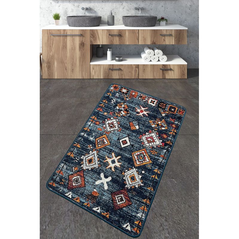 Casa si Gradina - Textile si covoare - Covoare - Covorase baie - Covoras de baie, L'essentiel Maison, multicolor, 70x120 cm, 100% poliester, antiderapant, 359CHL5226 - Infinity.ro