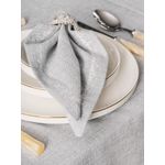 Casa si Gradina - Textile si covoare - Textile bucatarie - Fete de masa - Set fata de masa, L'essentiel Maison, gri, 175x240 cm, 90% poliester 10% bumbac, 8 piese - Infinity.ro