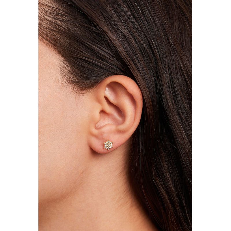 Fashion, accesorii si bijuterii - Femei - Bijuterii femei - Cercei femei - Cercei, Heliophilia, femei, auriu, argint 925, 757ELS1939 - Infinity.ro