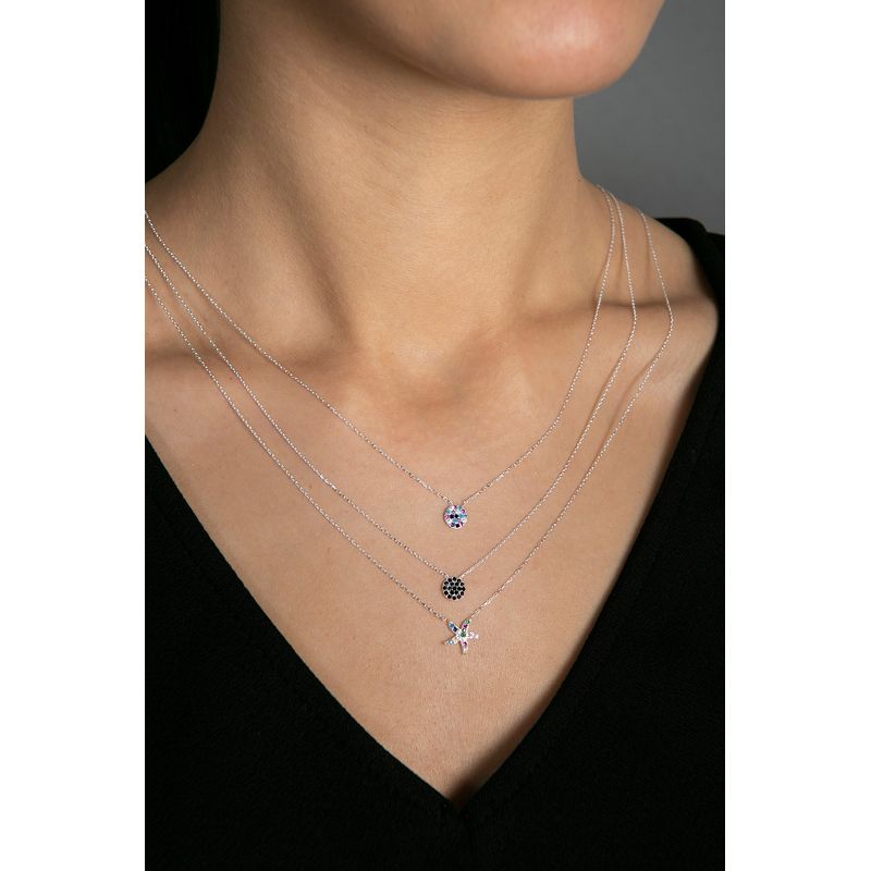 Fashion, accesorii si bijuterii - Femei - Bijuterii femei - Pandantive femei - Colier, Heliophilia, argint 925, argintiu, 1.64 g - Infinity.ro