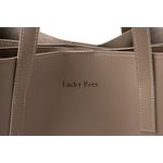 Fashion, accesorii si bijuterii - Femei - Accesorii femei - Genti si rucsacuri femei - Geanta tote, Lucky Bees, polivinil, nurca inchisa, 32x13x27 cm - Infinity.ro