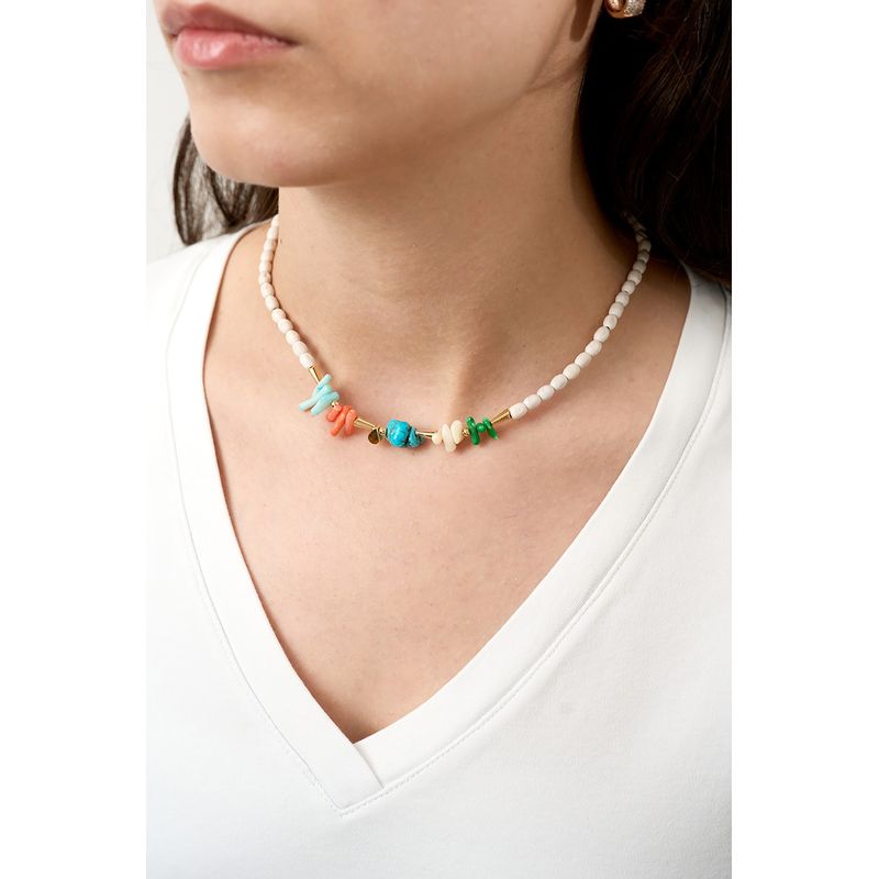 Fashion, accesorii si bijuterii - Femei - Bijuterii femei - Coliere femei - Colier, Heliophilia, metal, multicolor, marime universala, 757ELS1311 - Infinity.ro