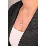 Fashion, accesorii si bijuterii - Femei - Bijuterii femei - Coliere femei - Colier, Heliophilia, metal, auriu, lungime lant 42 cm, pandantiv 2x1,5 cm, 757ELS1215 - Infinity.ro