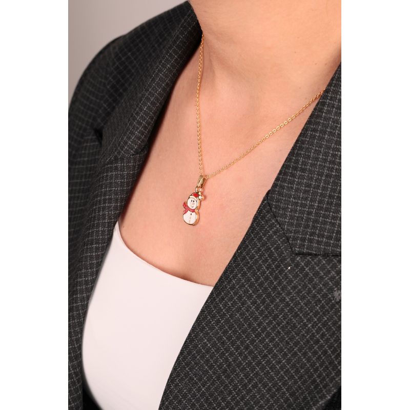 Fashion, accesorii si bijuterii - Femei - Bijuterii femei - Coliere femei - Colier, Heliophilia, metal, auriu, lungime lant 42 cm, pandantiv 2x1,5 cm, 757ELS1215 - Infinity.ro