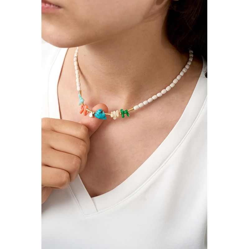 Fashion, accesorii si bijuterii - Femei - Bijuterii femei - Coliere femei - Colier, Heliophilia, metal, multicolor, marime universala, 757ELS1311 - Infinity.ro