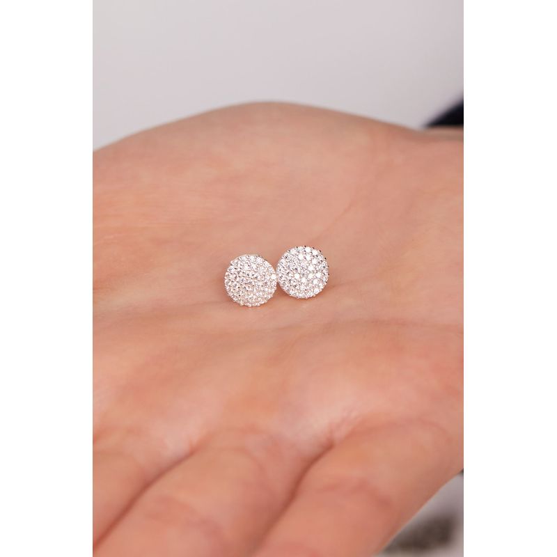 Fashion, accesorii si bijuterii - Femei - Bijuterii femei - Cercei femei - Cercei, Heliophilia, argint 925, argintiu, zircon, o marime, 757ELS1932 - Infinity.ro