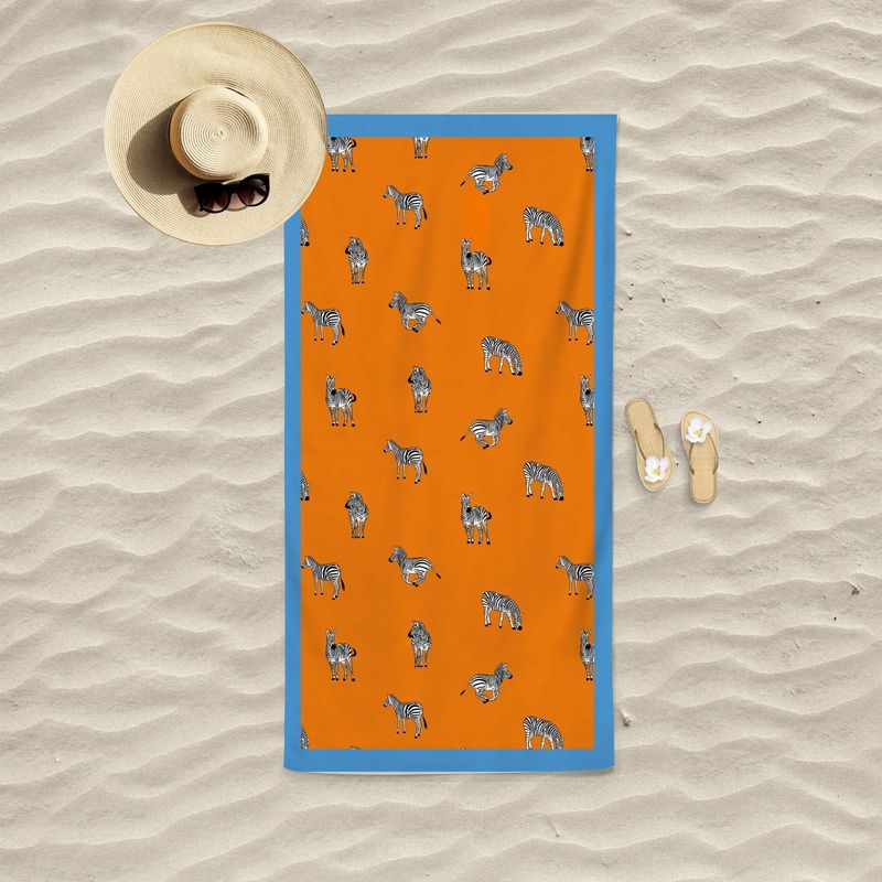 Casa si Gradina - Textile si covoare - Textile baie - Prosoape - Prosop de plaja, L'essentiel Maison, portocaliu, 75x150 cm, 60% bumbac, 40% poliester, 349MNT1112 - Infinity.ro