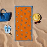 Casa si Gradina - Textile si covoare - Textile baie - Prosoape - Prosop de plaja, L'essentiel Maison, portocaliu, 75x150 cm, 60% bumbac, 40% poliester, 349MNT1112 - Infinity.ro