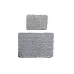 Casa si Gradina - Textile si covoare - Covoare - Covorase baie - Set covorase de baie, L'essentiel Maison, gri, 50x60 cm + 60x100 cm, 100% bumbac, antiderapant - Infinity.ro