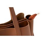 Fashion, accesorii si bijuterii - Femei - Accesorii femei - Genti si rucsacuri femei - Geanta tote, Lucky Bees, piele polivinilica, maro deschis, 32x13x27 cm - Infinity.ro