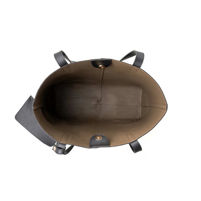 Fashion, accesorii si bijuterii - Femei - Accesorii femei - Genti si rucsacuri femei - Geanta tote, Lucky Bees, dama, negru, 33x13x28 cm, piele sintetica - Infinity.ro