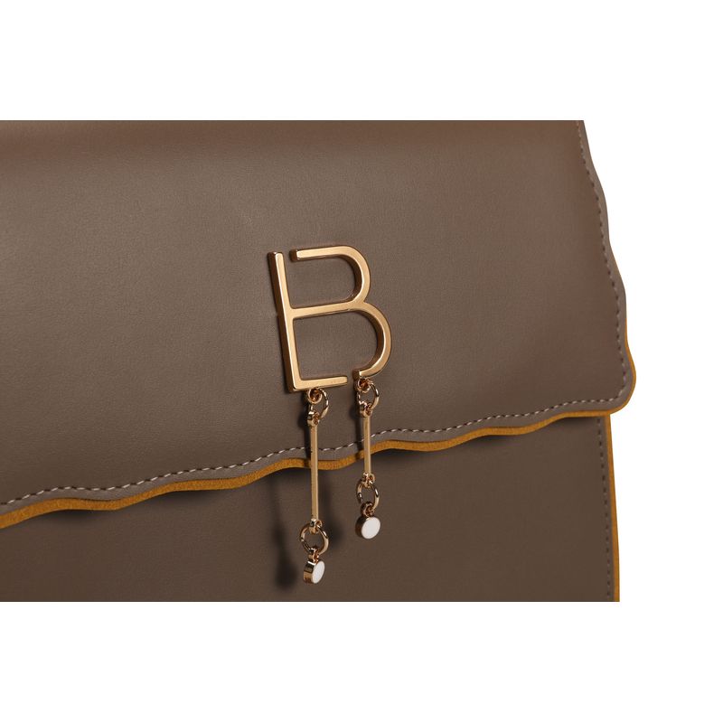 Fashion, accesorii si bijuterii - Femei - Accesorii femei - Genti si rucsacuri femei - Geanta de mana, Lucky Bees, dama, mink, 25x13x21 cm, piele de polivinil - Infinity.ro