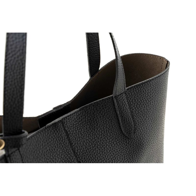 Fashion, accesorii si bijuterii - Femei - Accesorii femei - Genti si rucsacuri femei - Geanta tote, Lucky Bees, dama, negru, 33x13x28 cm, piele sintetica - Infinity.ro