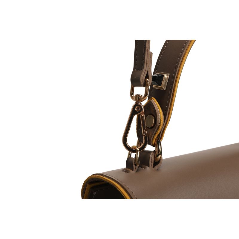 Fashion, accesorii si bijuterii - Femei - Accesorii femei - Genti si rucsacuri femei - Geanta de mana, Lucky Bees, dama, mink, 25x13x21 cm, piele de polivinil - Infinity.ro