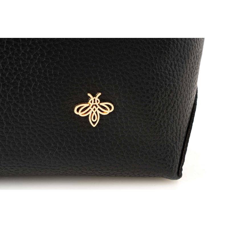 Fashion, accesorii si bijuterii - Femei - Accesorii femei - Genti si rucsacuri femei - Geanta tote, Lucky Bees, dama, negru, 33x13x28 cm, piele sintetica - Infinity.ro